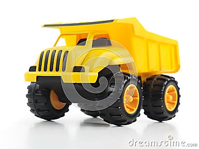 Toy dump truck Stock Photo