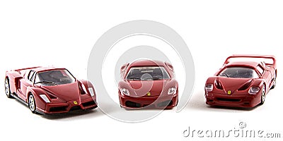 Toy Ferrari Cars Editorial Stock Photo