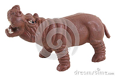 Toy Hippo Stock Photo