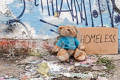 Toy of homeless kid Stock Photo