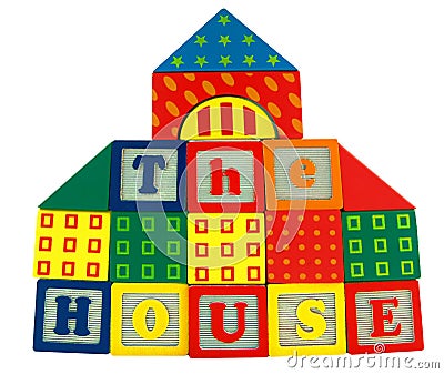 Toy house Stock Photo