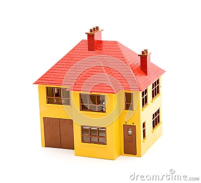 Toy house model Stock Photo