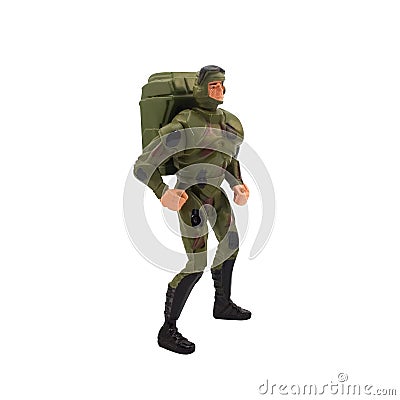 Toy marine soldier. Stock Photo