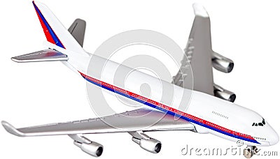 Toy or model of a jet airplane Stock Photo