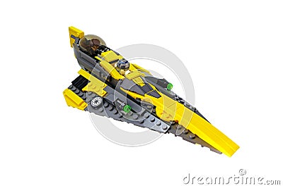 A toy model of a spaceship designer Editorial Stock Photo