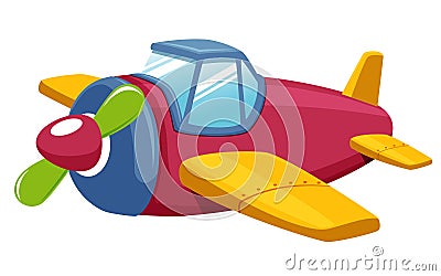 Toy plane Vector Illustration