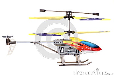 Remote controlled helicopter Stock Photo