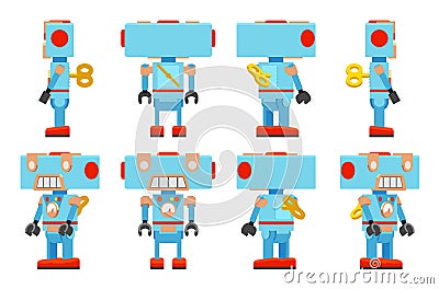 Toy Robot Vector Illustration