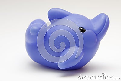 Toy rubber dolphin Stock Photo