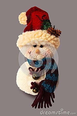 Toy snowman isolated Stock Photo