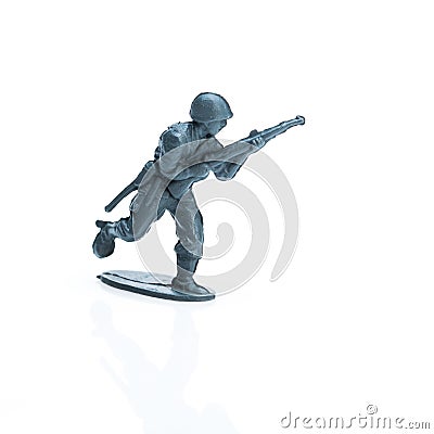 Toy soldier five Stock Photo