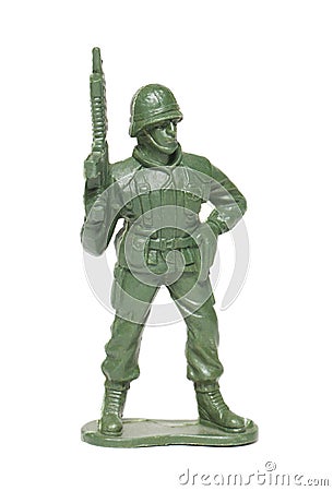 Toy soldier Stock Photo