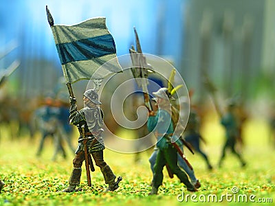 Toy Soldiers Stock Photo