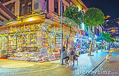 The toy store in Grand Bazaar of Alanya Editorial Stock Photo