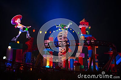 Toy Story Land, Disney World, Travel, Slinky Dog Editorial Stock Photo