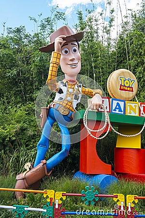 Toy Story Land, Woody, Disney World Editorial Stock Photo