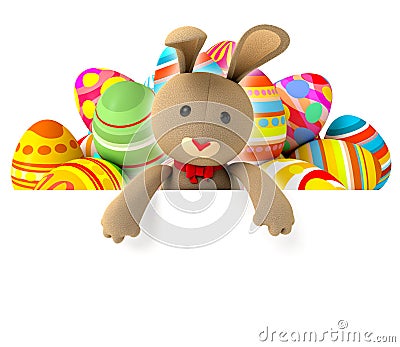 Toy teddy bunny Stock Photo