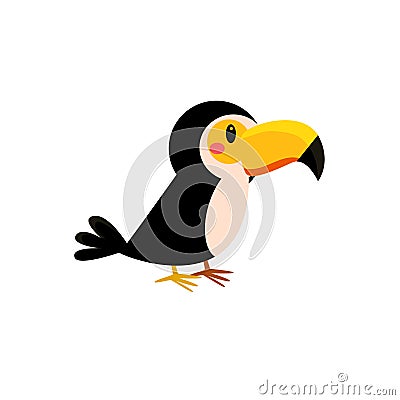 Toy Toucan Bird Vector Illustration