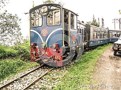 Toy Train in Darjeeling India Editorial Stock Photo