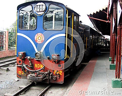 Toy train Darjeeling Editorial Stock Photo