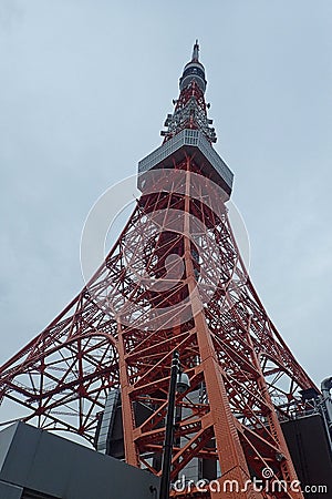 the tokyo tower in japan Stock Photo