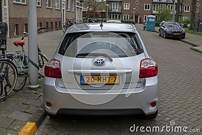 Toyota Auris Car At Amsterdam The Netherlands 9-4-2024 Editorial Stock Photo
