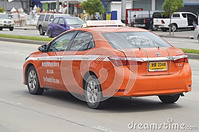 Toyota Corolla Altis taxi in thailand Editorial Stock Photo