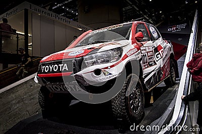 Toyota Hiliux Dakar at Geneva 2019 Editorial Stock Photo
