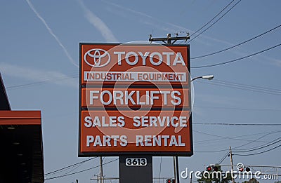 Toyota Industrial Equipment Editorial Stock Photo