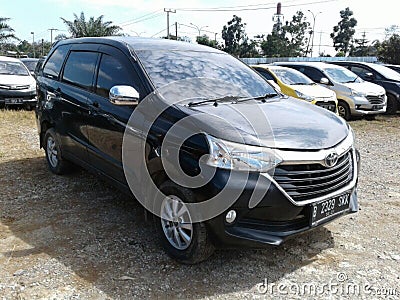 Toyota MPV black color 3 Editorial Stock Photo