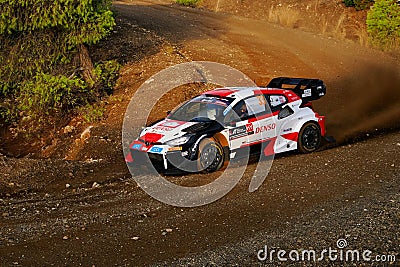 TOYOTA YARIS GR-Rally1 HYBRID – WRC 2023 Acropolis Rally, Greece Editorial Stock Photo