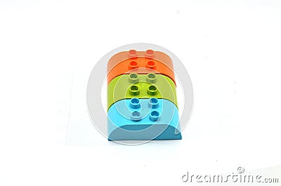 Toys for assembling colorful Stock Photo