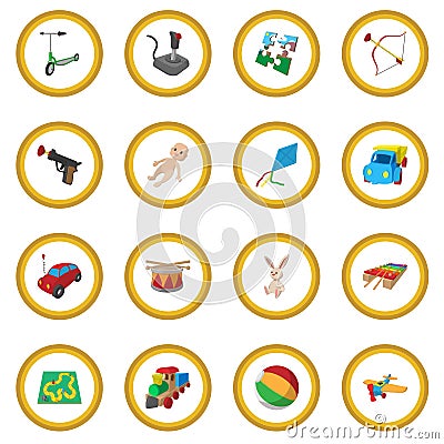 Toys cartoon icon circle Vector Illustration