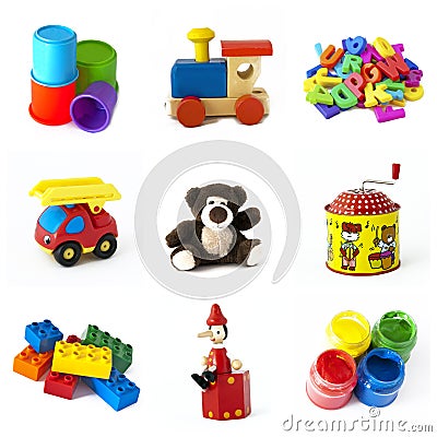 Toys collection Stock Photo