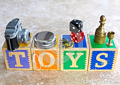 TOYS concept Stock Photo