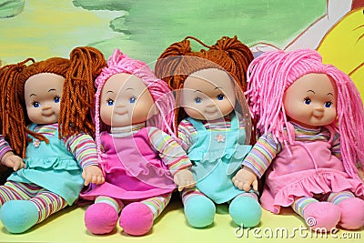 Toys dolls Stock Photo