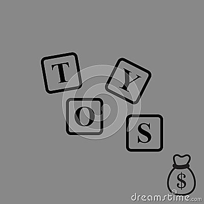 Toys icon stock vector illustration flat design Vector Illustration