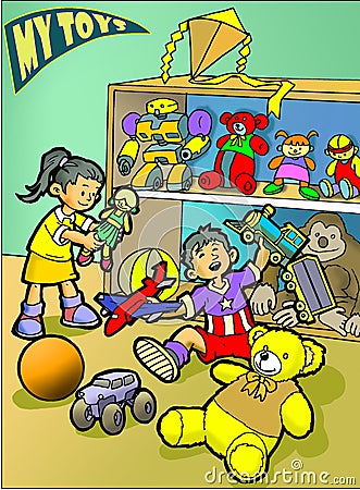 Toys Cartoon Illustration