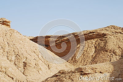 Tamerza Canyon, Sahara Desert, Tamerza, Tozeur Governorate, Tunisia Stock Photo
