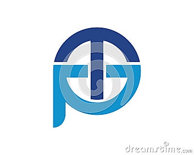 tp pt logo template 1 Vector Illustration