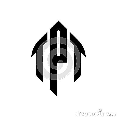 TPT circle letter logo design with circle and ellipse shape. TPT ellipse letters with typographic style. The three initials form a Vector Illustration