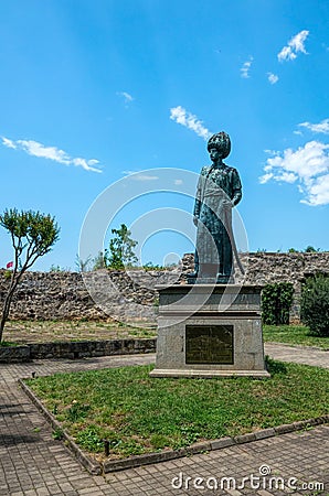 Sculpture of Sultan Suleiman the Magnificent in Trabzon, Turkey Editorial Stock Photo