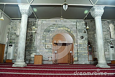 Interior view of Aya Sofya mosque in Trabzon, Turkey Editorial Stock Photo