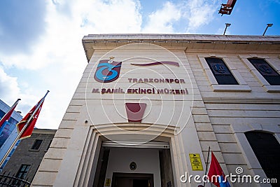 Trabzonspor Museum building. Samil Ekinci Museum is a sports museum located in Trabzon. Editorial Stock Photo