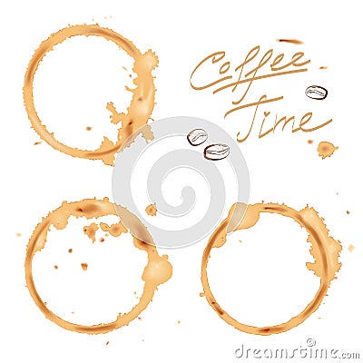 Traces coffee Vector Illustration