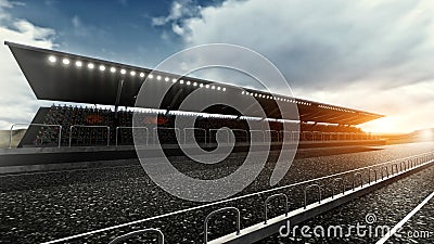 Track arena background Stock Photo