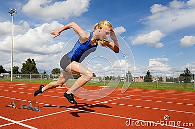 Track athlete Stock Photo