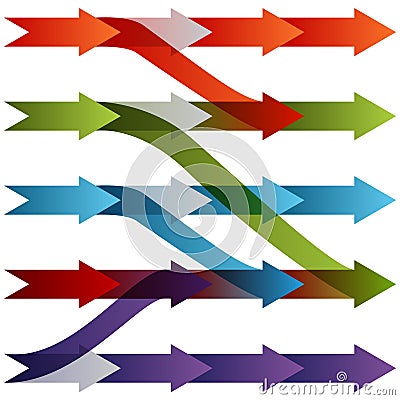 Track Changing Processes Vector Illustration