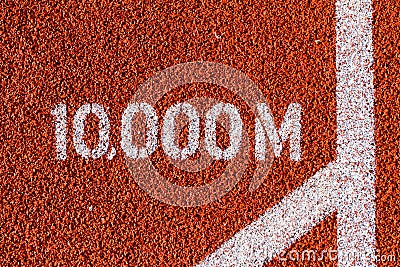 Track and Field Running 10,000m Mark 10k Stock Photo
