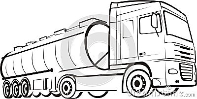 Track & lorry Vector Illustration